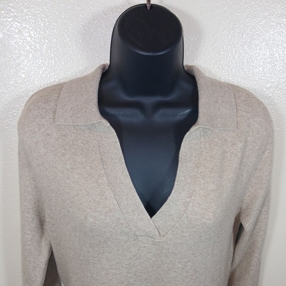 Faherty Jackson Sweater dress Oatmeal Heather small - Picture 4 of 15